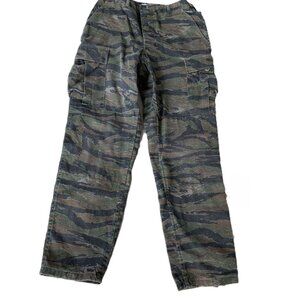 US ARMY PROPPER CAMO CARGO TACTICAL PANTS MENS CAMOFLAGE SIZE SMALL POCKETS INSE